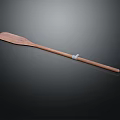 Handcrafted Wooden Paddle Essential Tool For Classic Watercraft Rowing And Navigation