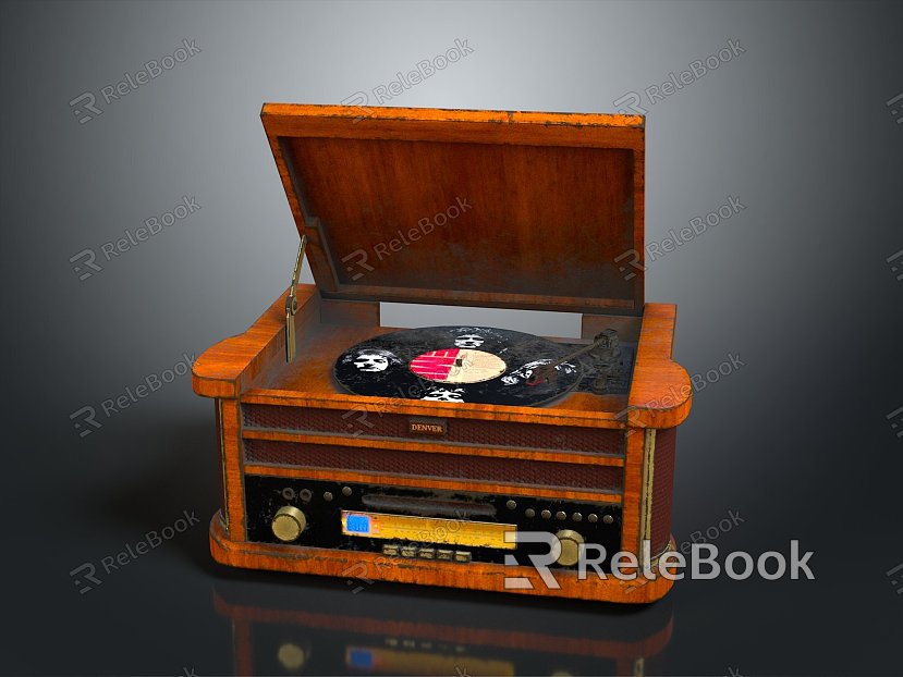 Jukebox Old-fashioned record player film machine Old-fashioned film player record player Old-fashioned record player music equipment model