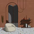 Modern Single Sofa Single Sofa Casual Sofa 3d model