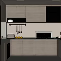 Modern Kitchen Interior With Light Wood Cabinets Built-in Appliances Countertop And Window For Natural Light
