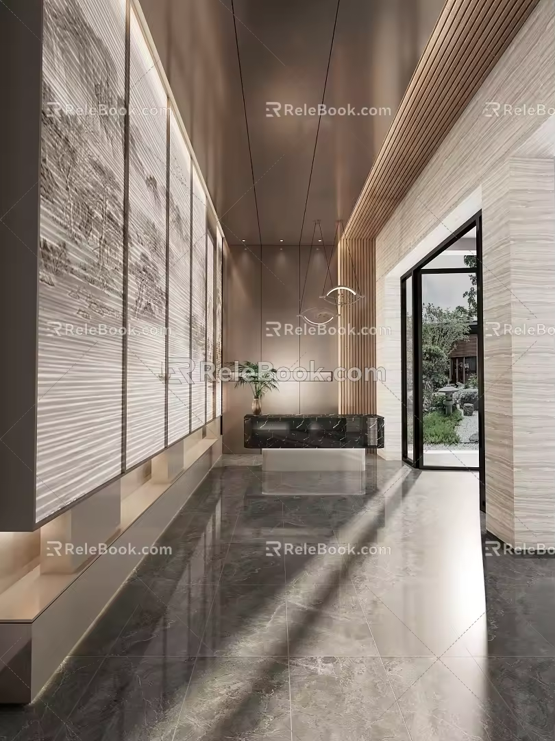 Reception Desk 3d model