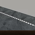 Outdoor Strip Lights With Warm Yellow Light Illuminating Dark Ground For Cozy Soft Ambiance