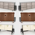 Various Entryway Cabinet and Sideboard Designs with Wooden Finish and Stylish Legs