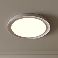 Sleek Round White Modern Ceiling Light with Illuminated Design and Ceiling Mount 3d model