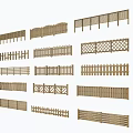 Various Wooden Fence Designs with Ornate Patterns and Different Styles for Gardens