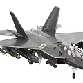 Advanced Gray Fighter Jet Featuring Mounted Weapons And Cockpit Details