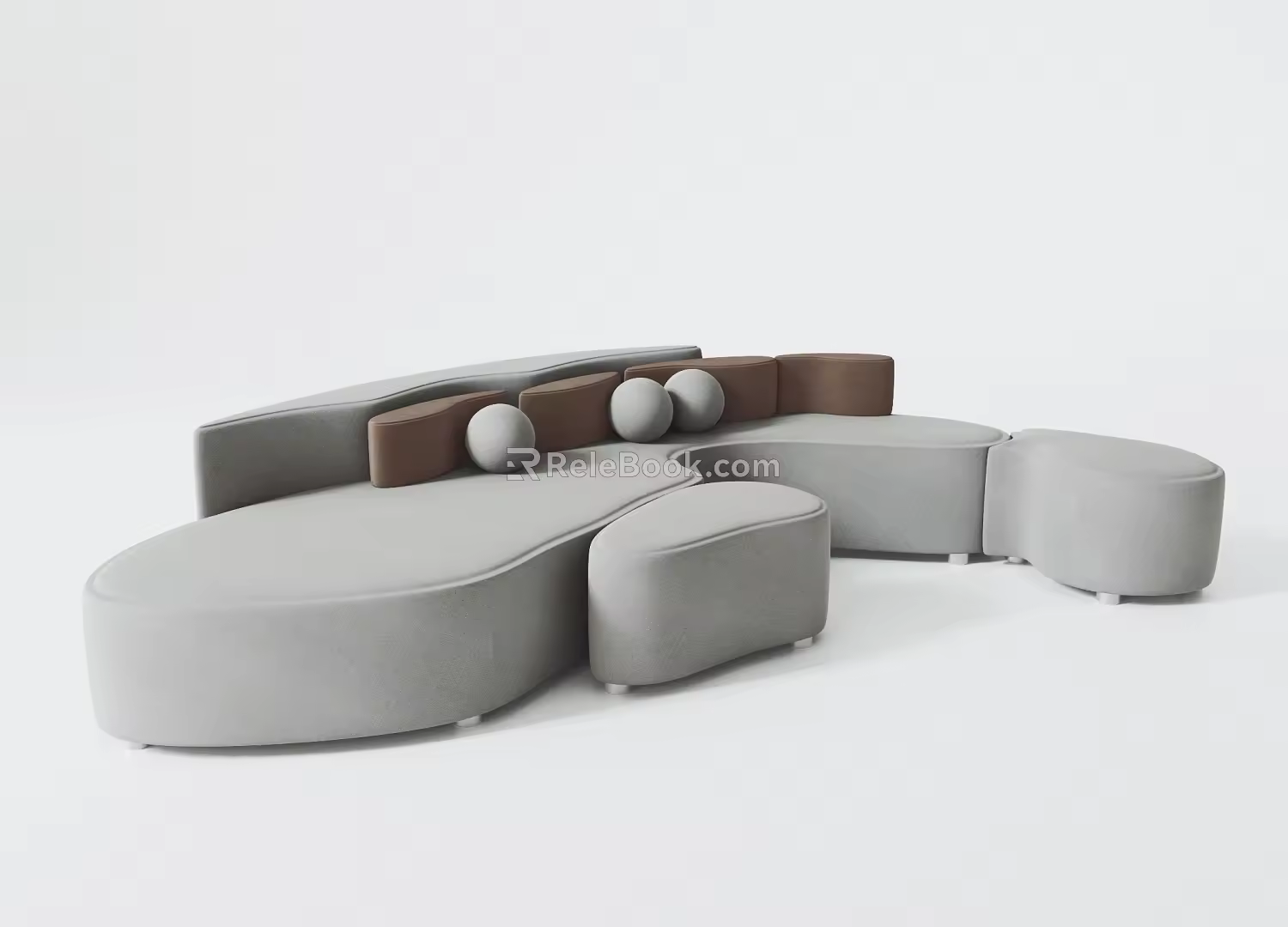 Modern Combination Sofa Lobby Combination Sofa 3d model