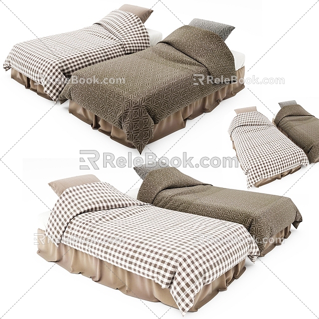 Single Bed 3d model