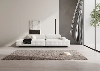 Modern double sofa 3d model