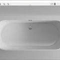 Modern White Bathtub With Sleek Minimalist Design For Contemporary Bathroom Interior
