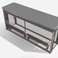 Modern Bus Stop Shelter Exterior With Glass Walls Gray Frame And Wooden Benches
