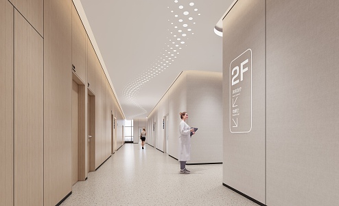 Modern Corridor Hospital Corridor 3d model