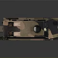 Camouflage Armored Military Vehicle With Tactical Design And Roof Equipment