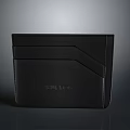 Stylish Black Leather Wallet Featuring Minimalist Design And Practical Diagonal Stitch Detail