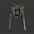 Detailed Futuristic Humanoid Silver Robot With Mechanical Limbs And Armor
