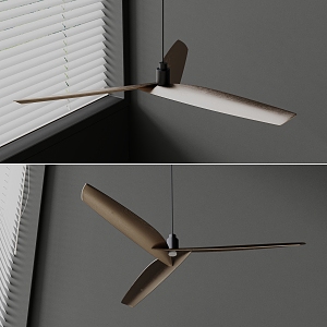 Kubu ceiling fan ceiling lamp fan ceiling lamp metal ceiling fan ceiling lamp 3d model