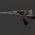Handcrafted Axe Weapon With Metal Blade Leather Wrapped Handle And Decorative Patterns