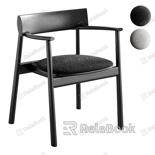 Middle Ancient Style Single Chair Dining Chair Leisure Chair model