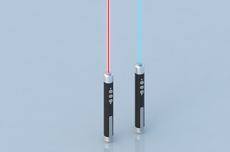 Modern laser pointer 3d model