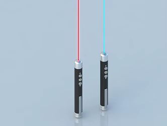 Modern laser pointer 3d model