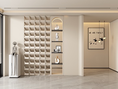 Entrance aisle partition model