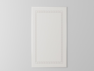 Cabinet door panel model