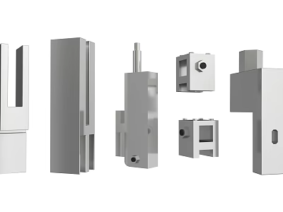 Assorted Metal Hardware Tools Components With Diverse Structural Shapes And Designs 3d model
