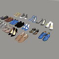 Various Styles Fashionable Shoes Display Collection With Different Designs