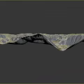 3D Rendered Mountainous Terrain Model With Colorful Topographic Features Valleys And Snowy Peaks