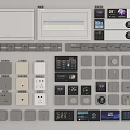 Modern Switch Panels With Various Gray White Designs And Sleek Finish For Home