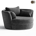 Modern Single Sofa Leisure Chair Single Chair Arm Chair Fabric Leisure Chair 3d model