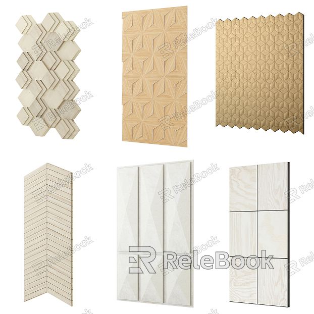 Modern wall wall panel model