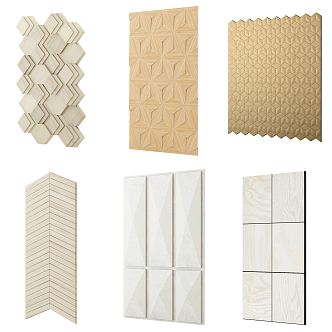 Modern wall panel 3d model