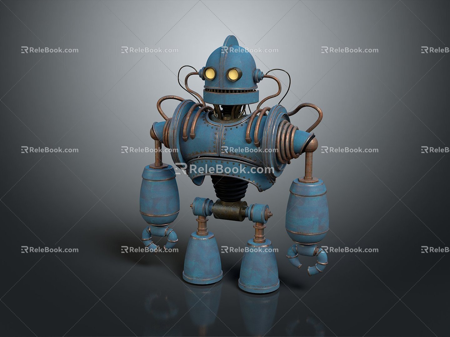 Robot Robot Assistant Small Robot Robot Butler Robot Butler Figure Game Figure 3d model