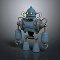 Robot Assistant Small Robot Butler Robot Butler Figure Game Figure 3d model