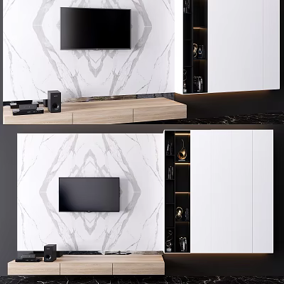 Modern TV Background Cabinet Cabinet TV 3d model Modern TV Background Cabinet Cabinet TV 3d model