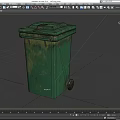 Trash Can Large Trash Can Outdoor Trash Can Community Trash Can Low Face Number Low Model Simple Model Game Sub-era Film and Television Level Super Realistic High Precision 3d model
