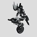 Decepticons Motorcycle Robot Mecha Warrior Terminator Destroyer Machine Warrior Robot Fighter Low Face Number Low Model Simple Model 3d model