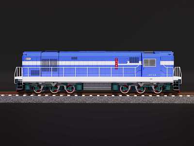 Locomotive Dongfeng 5 Freight Locomotive 3d model