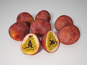 Modern passion fruit 3d model