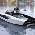 Lamborghini Yacht Boat Tecnomar 3d model