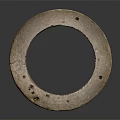 Decorative Carved Stone Vessel With Circular Shape Intricate Patterns And Holes