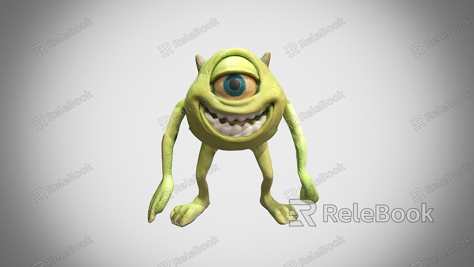 Mike Wazowski Bigeye Monster Toy model