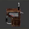 Vintage Handheld Radio With Wooden Case Dial Pointer And Antenna For Daily Use