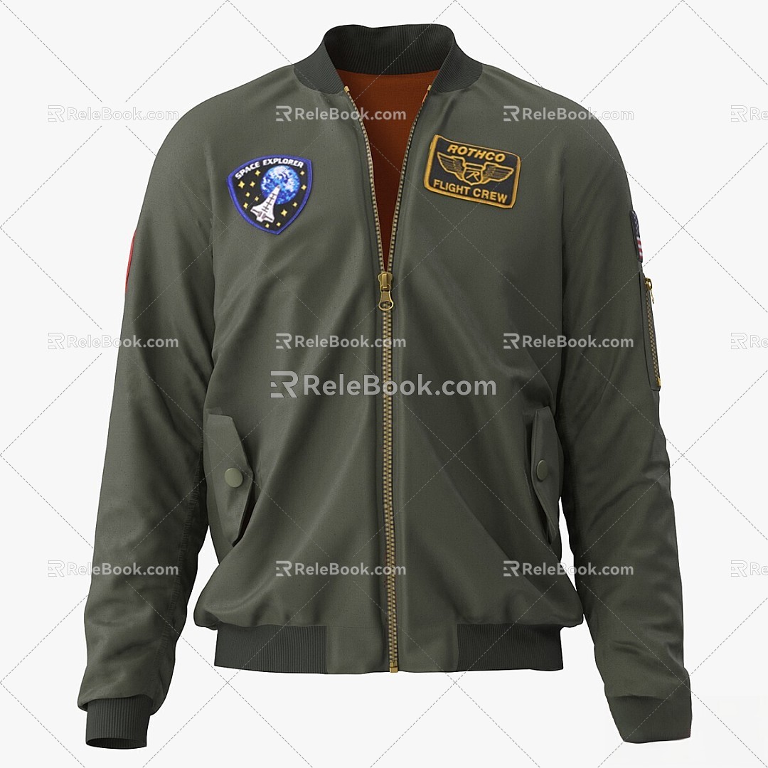 clothes jacket clothes flying 3d model