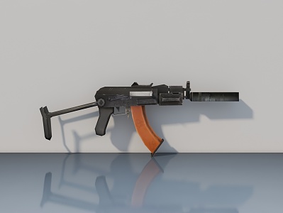 Equipped with submachine guns 3d model