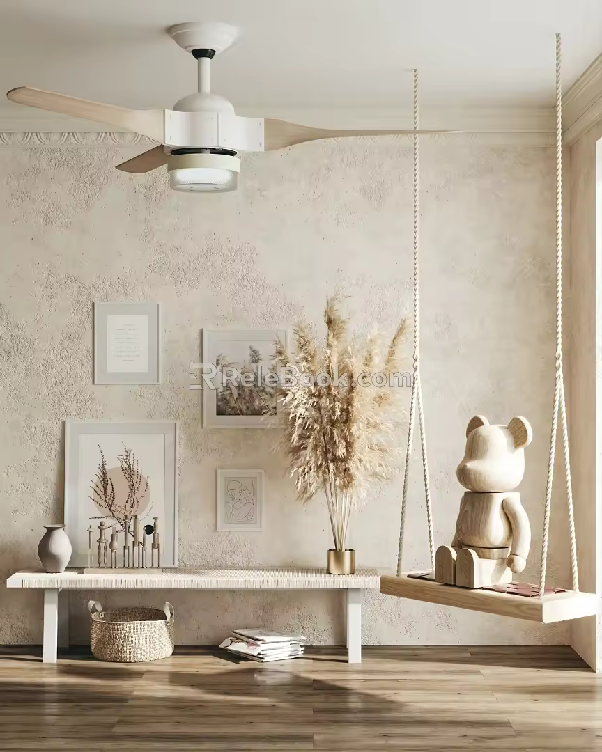 Modern ornaments combination 3d model