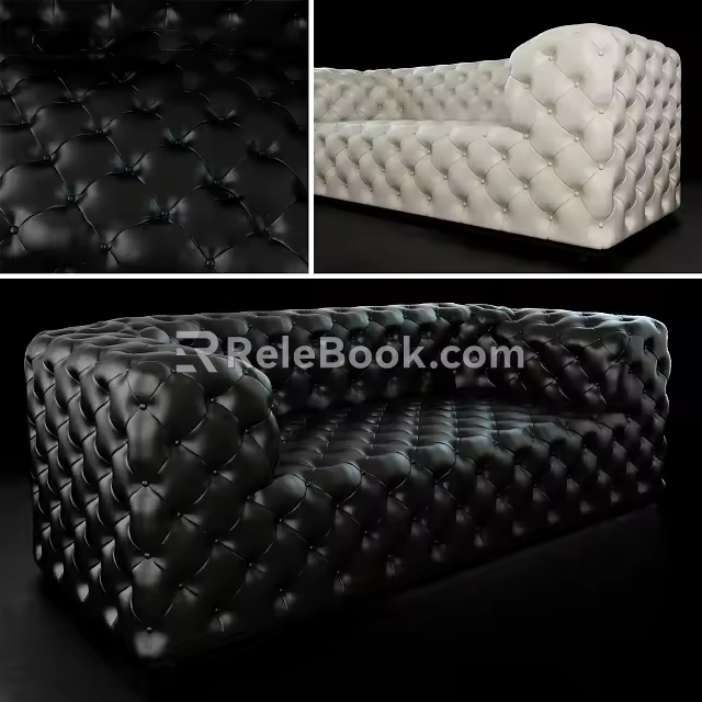 Double sofa 3d model