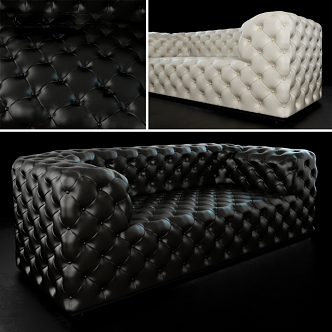 Double sofa 3d model