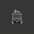 VAGALL Heavy Duty Functional Truck With Large Storage Tank Industrial Pipes And Gray Exterior